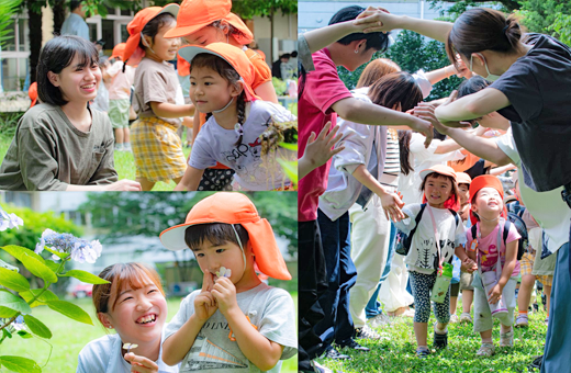 子どもたちとの触れ合い