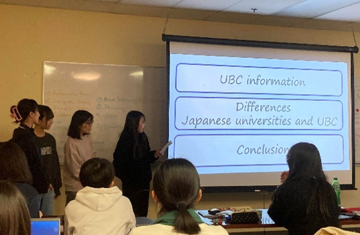 現地校での授業の様子