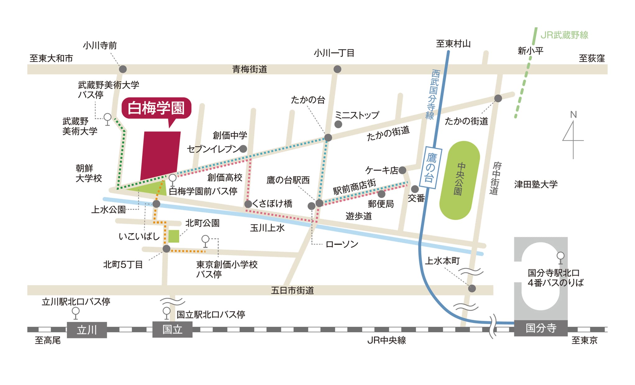 近隣路線図